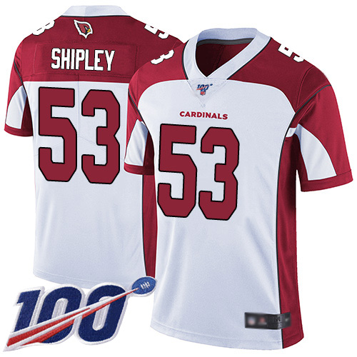 Arizona Cardinals Limited White Men A.Q. Shipley Road Jersey NFL Football #53 100th Season Vapor Untouchable